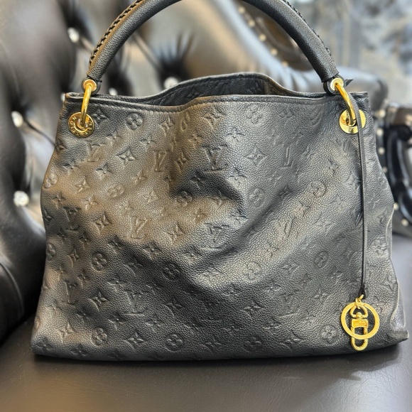 Louis Vuitton Empriente Artsy MM Navy blue leather handbag Mint - Picture 2 of 9